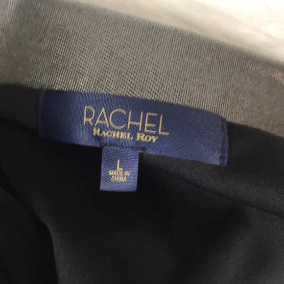 Rachel Roy Silver Metallic Party midi Pencil Skirt - Picture 4 of 5